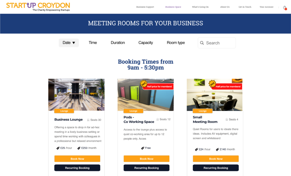 Browsing spaces